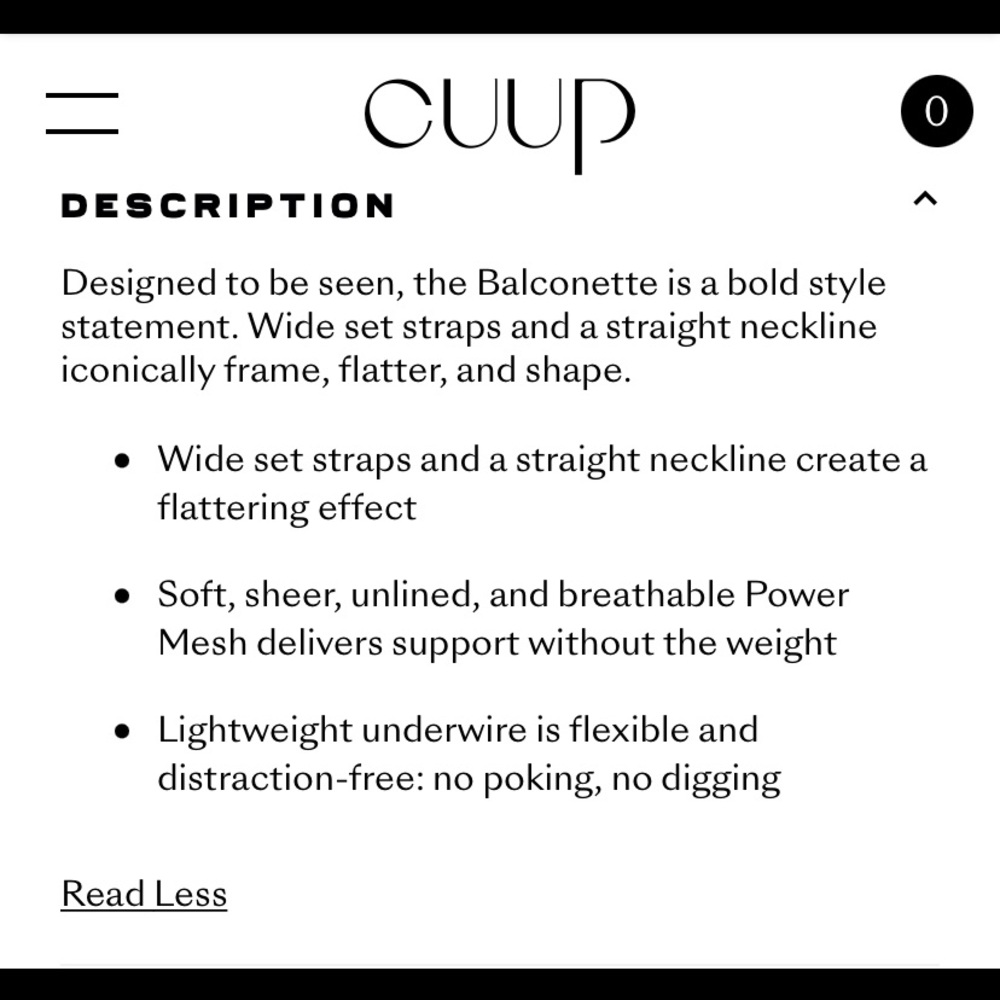 CUUP balconette bra - Picture 7 of 7